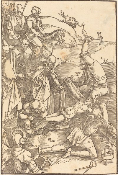 Kristus naglet til korset av Hans Baldung Grien