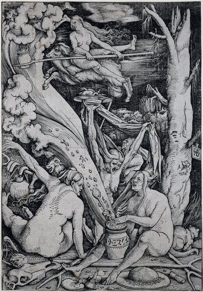 Hekser tryller under heksesabbaten av Hans Baldung Grien