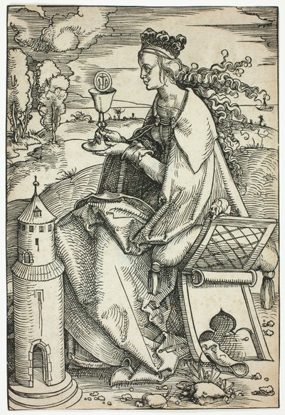 Den hellige Barbara av Hans Baldung Grien