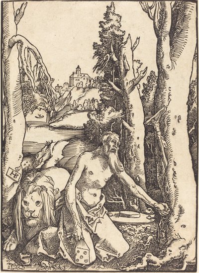 Saint Hieronymus i ørkenen av Hans Baldung Grien
