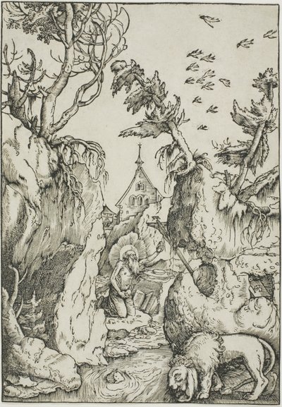 Saint Hieronymus i villmarken av Hans Baldung Grien