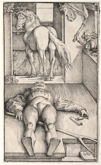 Den forheksede brudgommen, 1544. av Hans Baldung Grien