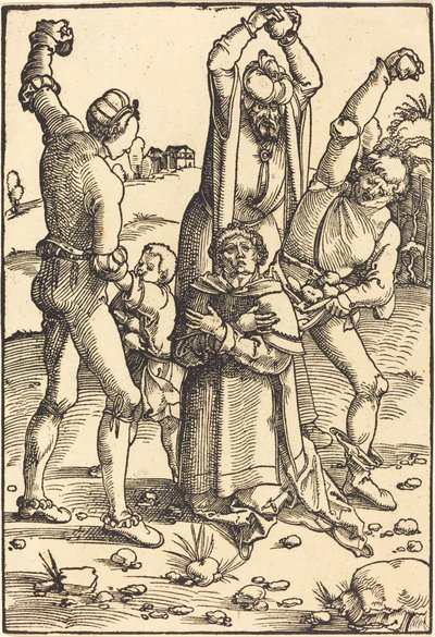 Steiningen av Saint Stephen av Hans Baldung Grien