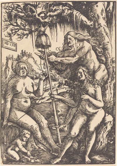 De tre skjebnene: Lachesis, Atropos og Clotho av Hans Baldung Grien