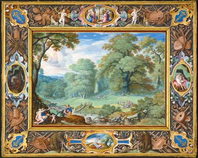 Landskap med historien om Venus og Adonis av Hans Bol