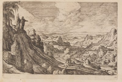 Tavle 21, fra Landskap med scener fra Det gamle og Det nye testamentet og Ovids metamorfoser av Hans Bol