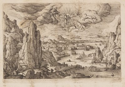 Tavle 27, fra Landskap med scener fra Det gamle og Det nye testamentet og Ovids metamorfoser av Hans Bol