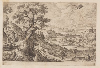Tavle 5, fra Landskap med scener fra Det gamle og Det nye testamentet og Ovids metamorfoser av Hans Bol