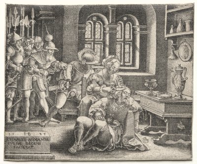 Samson og Delila, 1545. av Hans Brosamer