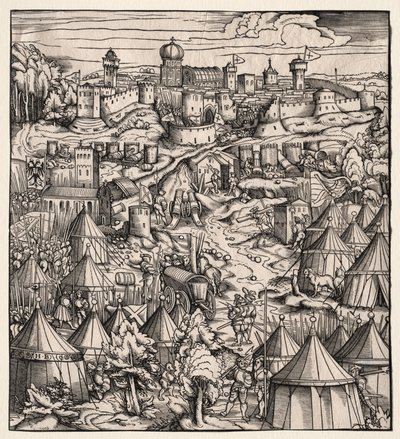 Der Weisskunig The White King: The Siege of Padua, 1512-1515. av Hans Burgkmair