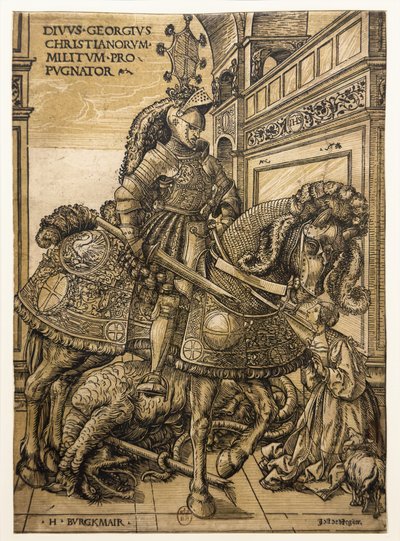 Saint George og dragen av Hans Burgkmair
