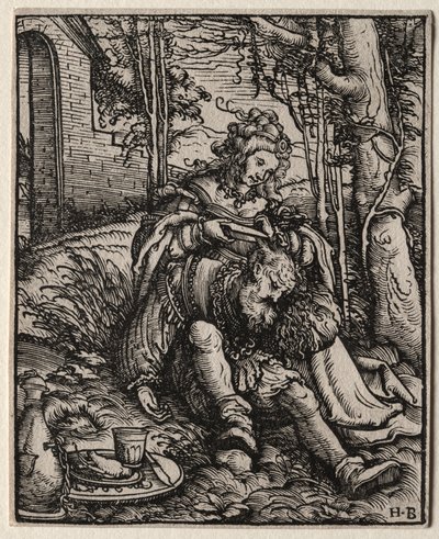 Samson og Delila, 1519. av Hans Burgkmair