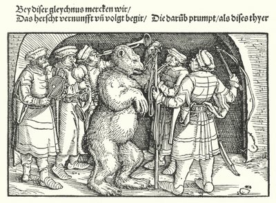 The Bear Trainers av Hans Burgkmair