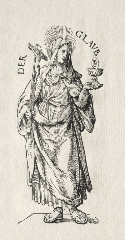 De syv dyder: Tro. av Hans Burgkmair