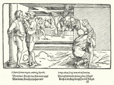 Straffen for tjenere av Hans Burgkmair
