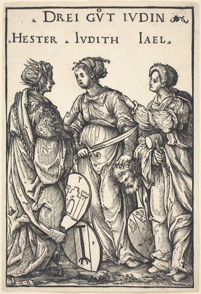 Hester, Judith og Jael av Hans Burgkmair I