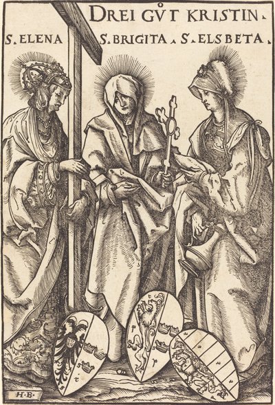 Saint Helena, Saint Brigitte og Saint Elizabeth av Hans Burgkmair I