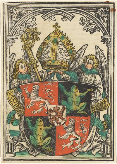 Våpenskjoldet til Wigeleus von Fröschel, biskop av Passau av Hans Burgkmair I