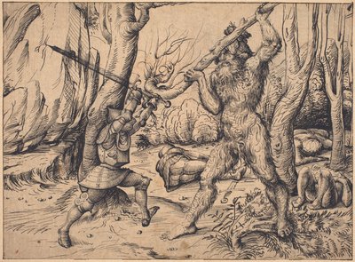 Kampen i skogen av Hans Burgkmair I