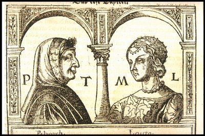 Petrarch og Laura, ca 1545. av Hans Burgkmair the Elder