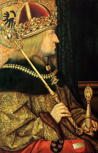 Portrett av Frederick III 1415-1493, den hellige romerske keiser, slutten av 1400-tallet av Hans Burgkmair the Elder