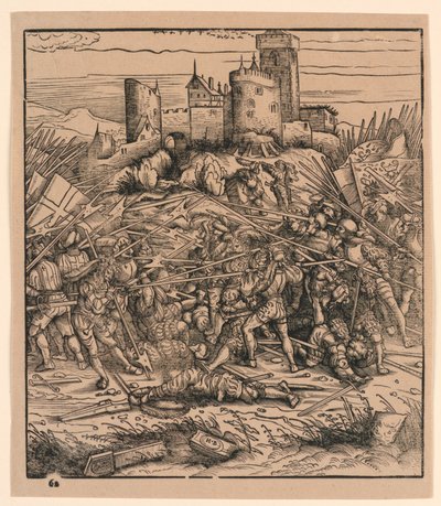 Slaget ved Nauders, fra "Der Weisskunig" av Hans Burgkmair the Elder
