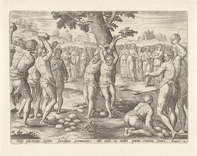 Steining av de eldste Historien om Susanna (serietittel) av Hans Collaert (I)