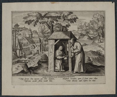 Hellige Jerome. av Hans Collaert