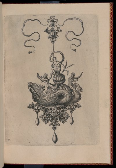 Plate 8, fra Bullarum Inaurium mm. Artisan Archetypes del to (anheng, øredobber osv. Design av den mest dyktige natur, del to) av Hans Collaert the Elder