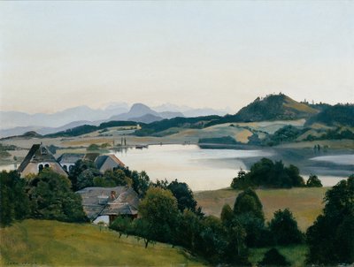 Kärntenlandskap (Kraigersjøen med Ulrichsberg) av Hans Frank