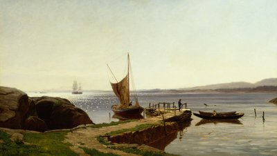 Hvaler quay av Hans Gude