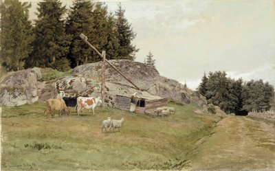 Landskap fra Sandefjord av Hans Gude