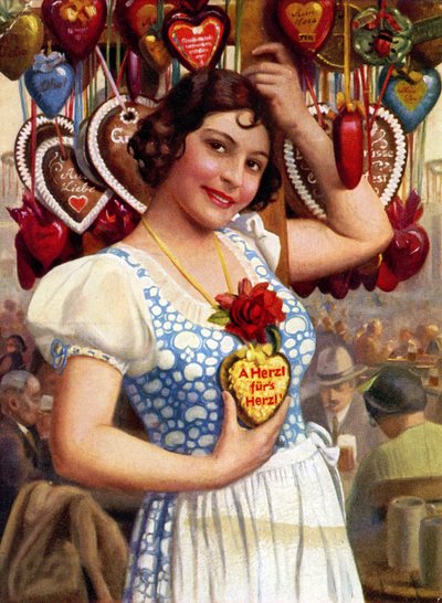 Jente og pepperkaker: suvenir fra Oktoberfesten av Hans Hassenteufel
