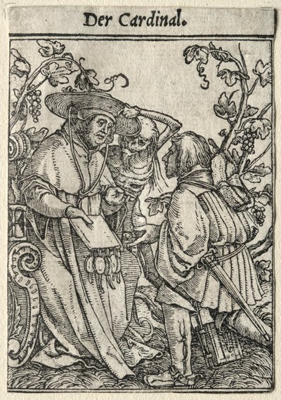 Dødedansen: Kardinal. av Hans Holbein