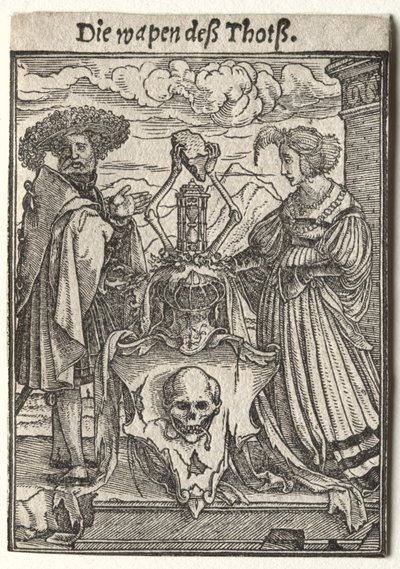 Dance of Death: The Coat of Arms of Death. av Hans Holbein