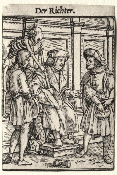 Dødedansen: Dommeren. av Hans Holbein