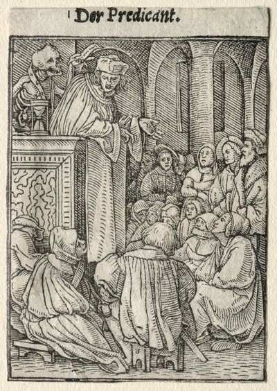 Dødedansen: Predikanten. av Hans Holbein