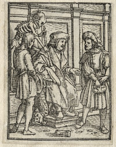 Dødedansen: Dommeren av Hans Holbein