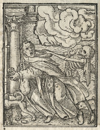 Dødsdansen: The Mendicant Friar, The Nun. av Hans Holbein