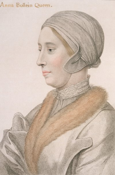Anne Boleyn (1507-36) gravert av Francesco Bartolozzi (1727-1815) av Hans Holbein der Jüngere