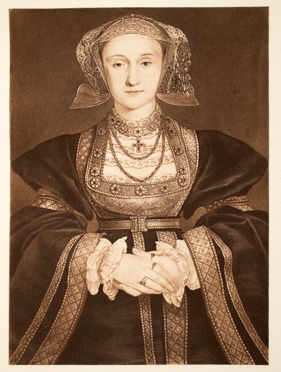 Anne av Cleves, ca. 1539, pub. 1902 (kollotype) av Hans Holbein der Jüngere
