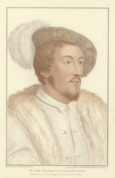 Anonym mann (akvatint) av Hans Holbein der Jüngere