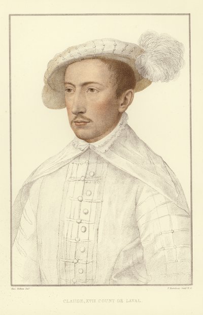 Claude XVII, grev de Laval (akvatint) av Hans Holbein der Jüngere