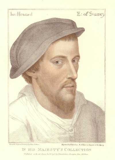 Henry Howard, jarl av Surrey (akvatint) av Hans Holbein der Jüngere