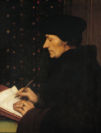 Portrett av Desiderius Erasmus av Hans Holbein der Jüngere