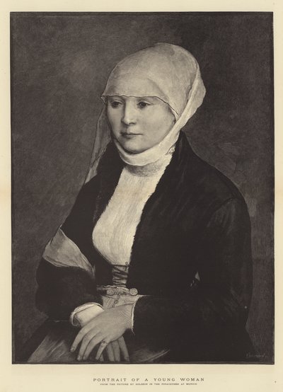 Portrett av en ung kvinne av Hans Holbein der Jüngere