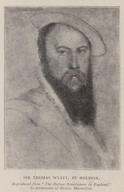 Sir Thomas Wyatt av Hans Holbein der Jüngere