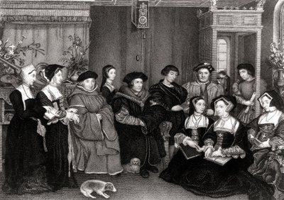 Familien til Thomas More (1478-1535), kansler i England av Hans Holbein der Jüngere