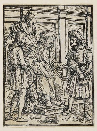 Dommeren fra dødedansen (Lyons), 1538, 1523-1526 av Hans Holbein der Jüngere