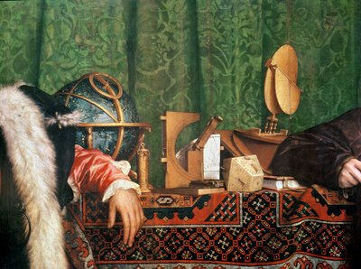 Ambassadørene, detalj av de astronomiske instrumentene, 1533 olje på panel detalj av 4147 av Hans Holbein the Elder